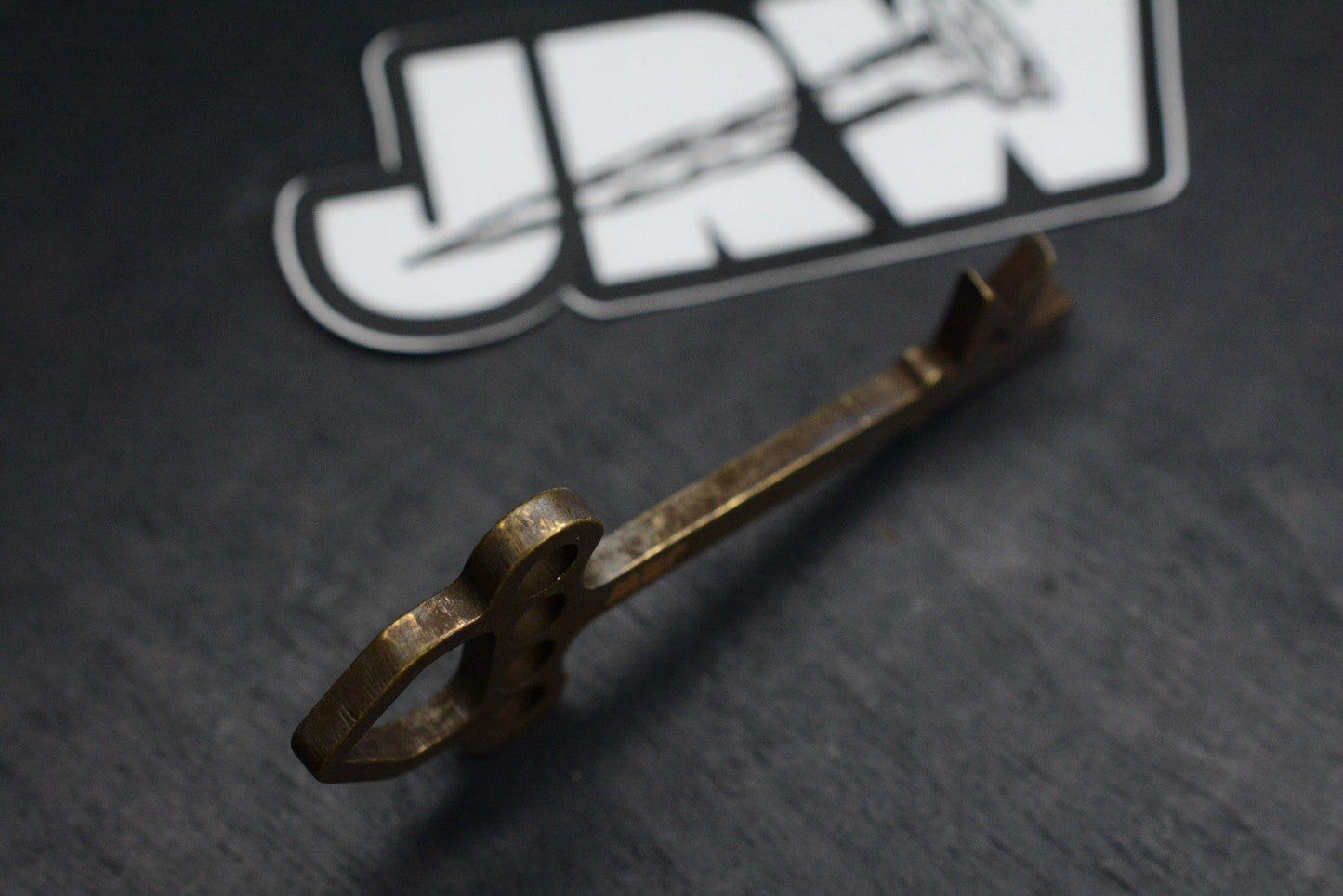 SUPER RARE JRW Gear Key Antique Brass Tool & Pocket Art