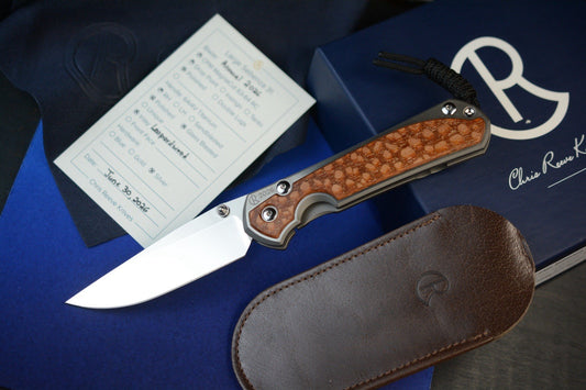 RARE Chris Reeve Large Sebenza 31 Annual 2026 Leopard Wood / Magnacut