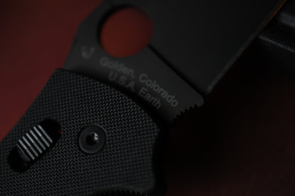 NEW Spyderco Manix 2 XL - Black S30V / Black G10 USA MADE w/ Poison Bead