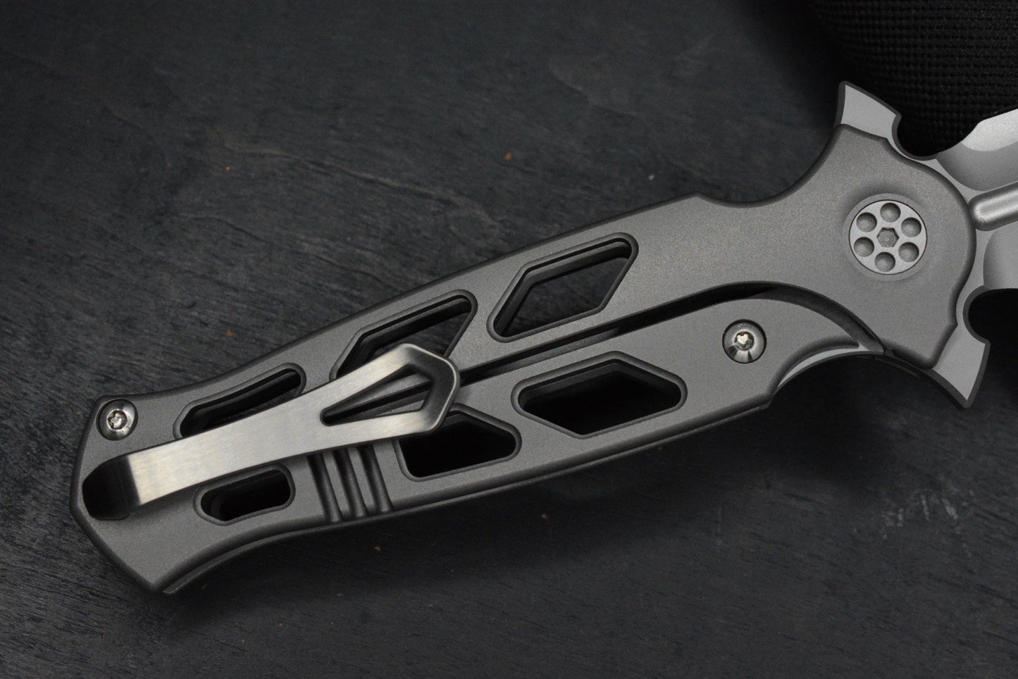 CUSTOM Nadeau Sharp By Design Arch Nemesis Aspirated w/ D/E M390 Etched Blade