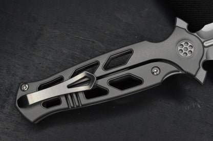 CUSTOM Nadeau Sharp By Design Arch Nemesis Aspirated w/ D/E M390 Etched Blade