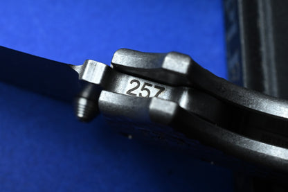 RARE Demko AD20 Kopis V2 Jigged Ti / CPM3V w/ Necro Bead & Patch
