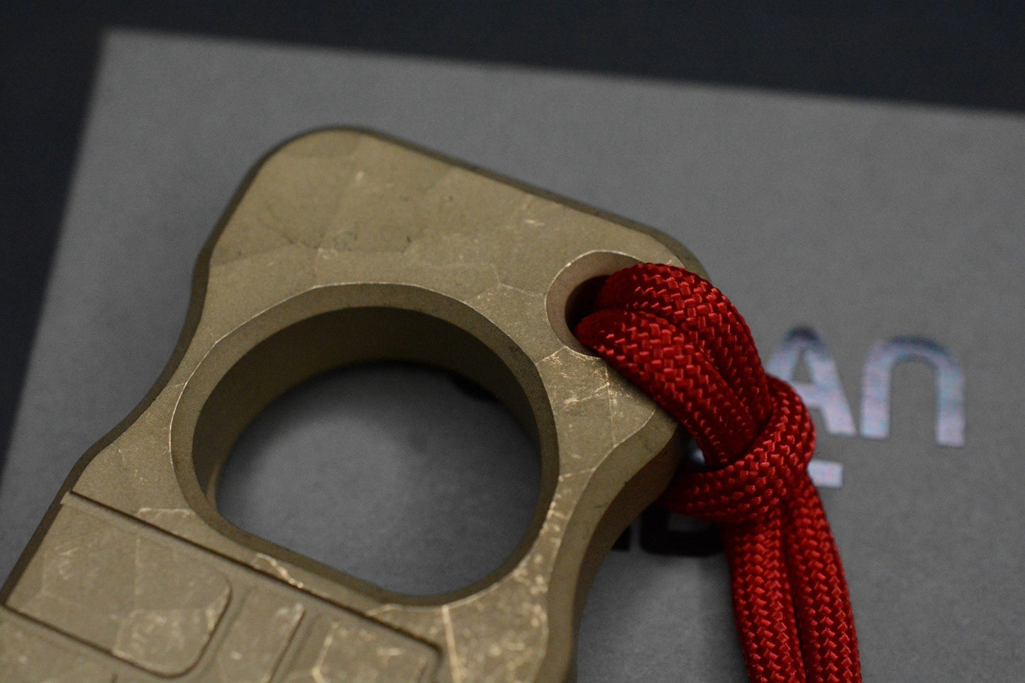 NEW Urban EDC x CadLab Fist Bump Bottle Opener Dark washed Brass w/Radiator Bead