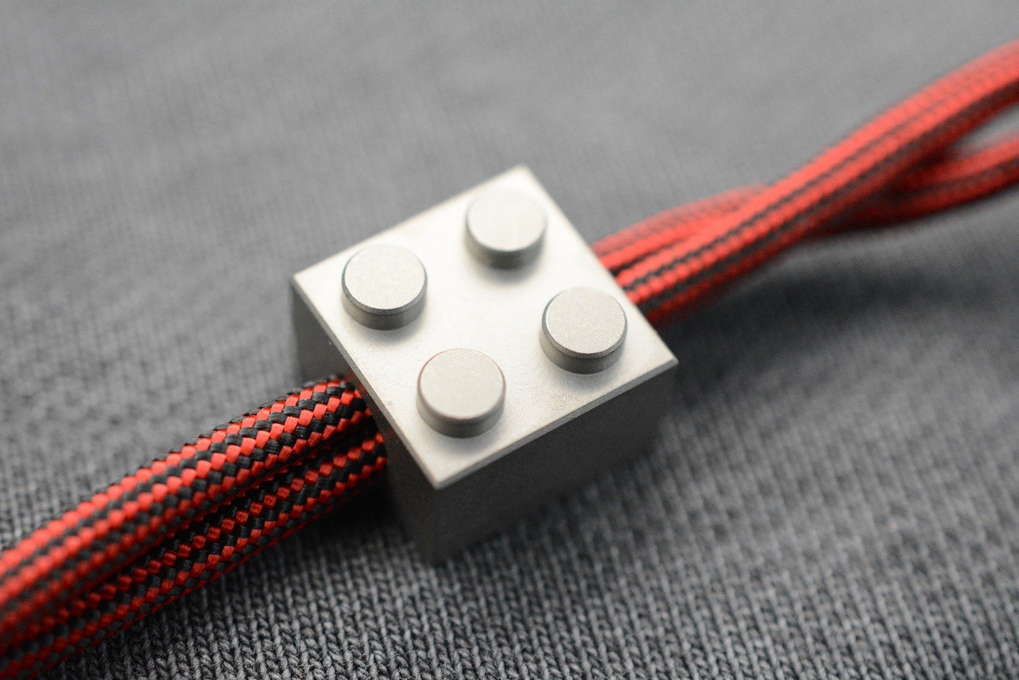 CUSTOM LEGO Brick Titanium Bead