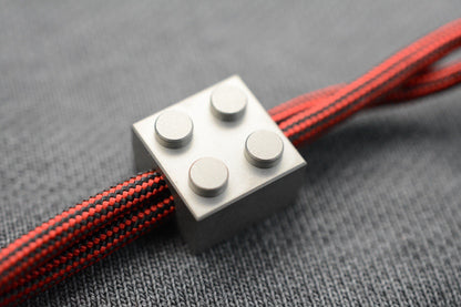 CUSTOM LEGO Brick Titanium Bead