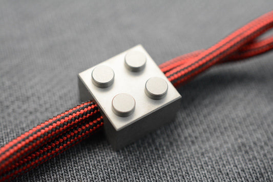 CUSTOM LEGO Brick Titanium Bead