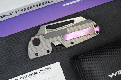 NEW Winterblade Factor B4 Natural Diamond Ti/ MagnaCut & Pink / Purple Timascus