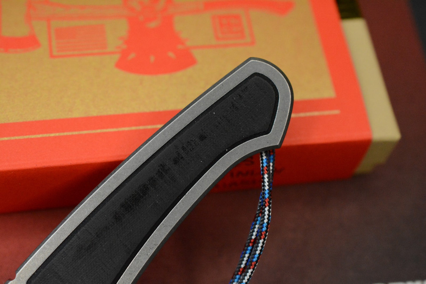NEW Lynch NW Best Case Scenario Pry - SW Ti / Black Micarta Inlays w/ TKW Bead