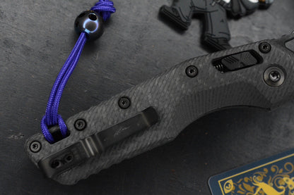 NEW Microtech MSI RAM-LOK Carbon Fiber SHADOW Black DLC w/ John Wick Pack & Bead