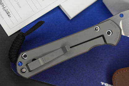NEW Chris Reeve Large Sebenza 31 - Glass Blasted / Inkosi Blade w/ Sheath