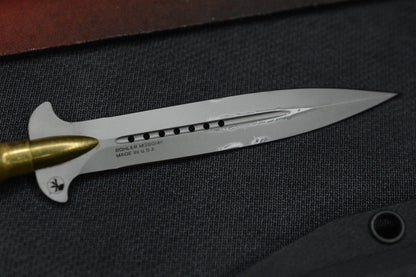 RARE Microtech Brass Bullet DE Desk Dagger USA MADE w/ John Wick Pack