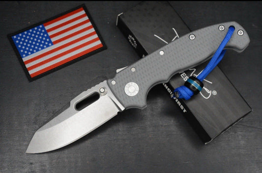 NEW Demko AD20 Whale Shark Thumb Slot MagnaCut Textured Grey G10 EXC