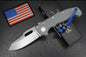 NEW Demko AD20 Whale Shark Thumb Slot MagnaCut Textured Grey G10 EXC