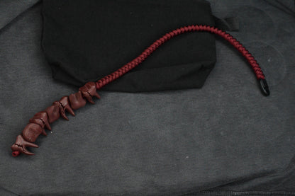 NEW Delicious Fist Bad Floss - 7x Red Steel Broken Molar Beads/ 20” Paracord