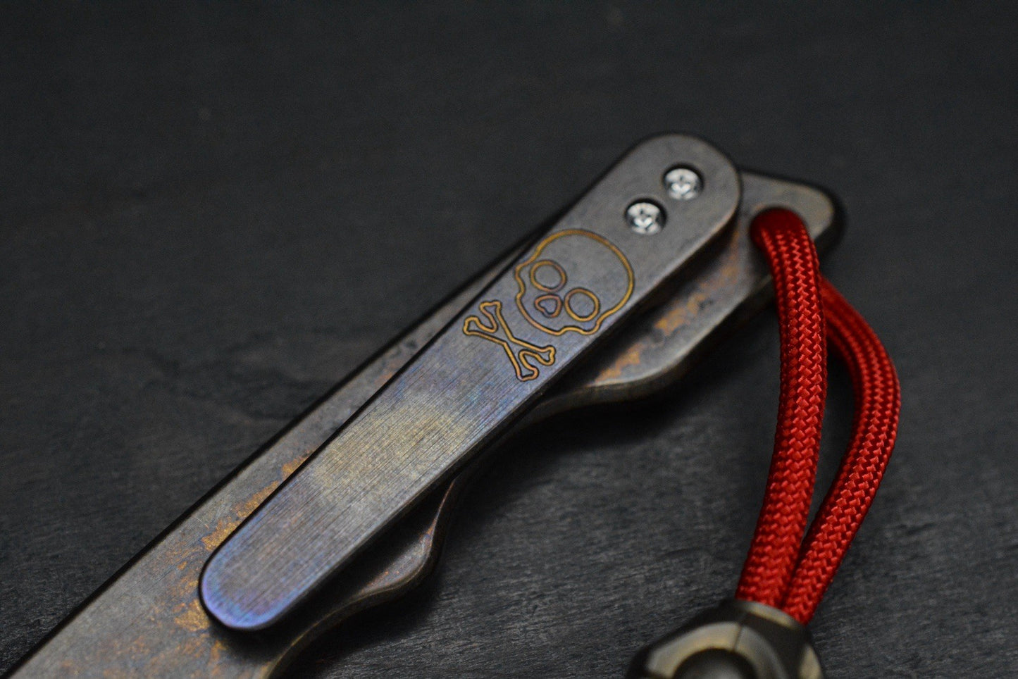 NEW ATTN 2 DETAIL MK1 Anodized Ti Pry Bar #2 w/ CKF CH Bronze Bead