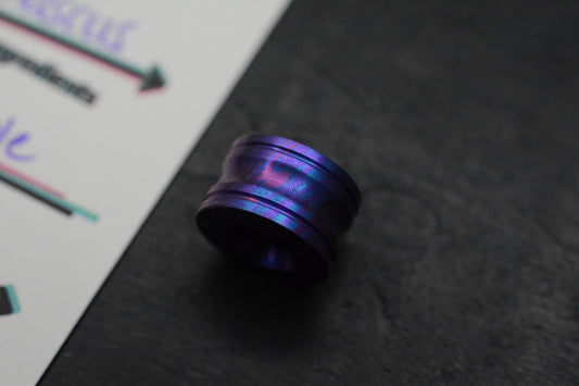 NEW Salt & Peppa Spoke Timascus Blurple Bead - Re Playge Microtech