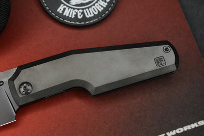 RARE+ Custom Knife Factory x GTK Elementak Black PVD / DLC M398 SN# 032