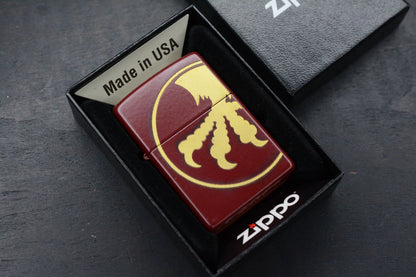 RARE CUSTOM ZIPPO x Microtech Knives - Burgundy Lighter BNIB 1/1 Discontinued