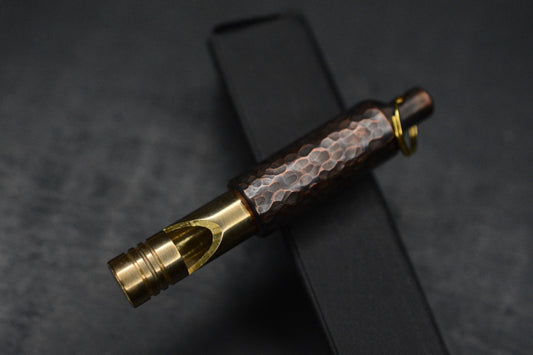 NEW Urban EDC x Fiddle Foundry Hammered Copper Brass Custom Whistle