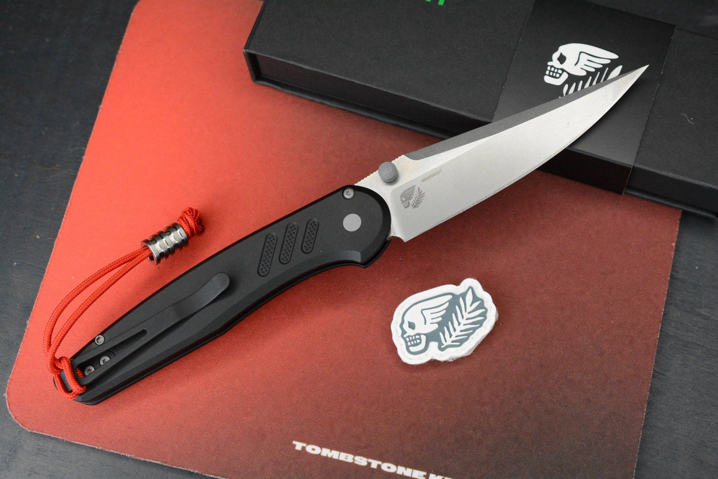 RARE Protech x Peace Neighbor Avalon - Stonewash Magnacut 4.25” Manual Button