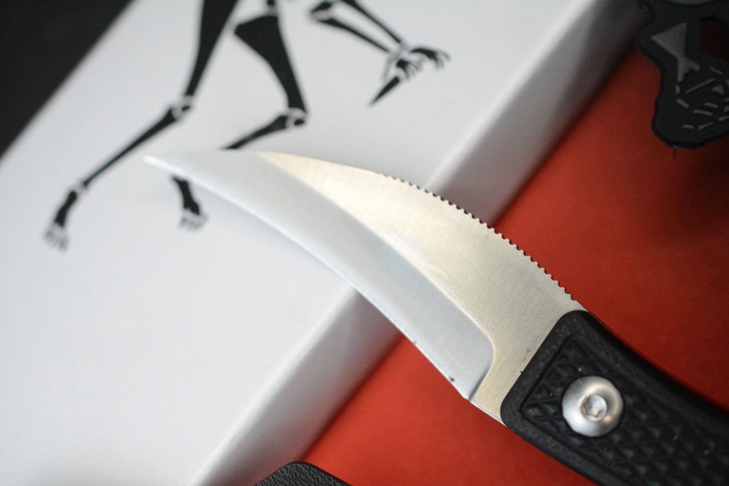 RARE Ed’s Manifesto & Sneakreaper Elvia Field Knife POLISHED / Black w/ SR Patch
