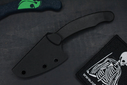 NEW Kopis Designs x Ed Calderon L-Via Field Knife Matte 154CM w/ Trainer & Patch