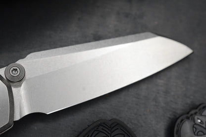 RARE Microtech MSI MINI - Ti Frag Handle/ Brz Accents w/John Wick Pack & CH Bead