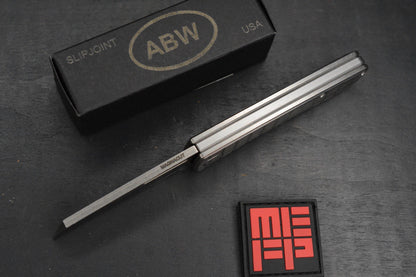 NEW American Blade Works EXC Slipjoint - Frag Ti Hdle / MagnaCut w/ MEFP Patch