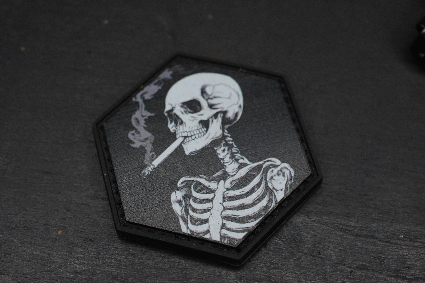 RARE Half Face Cardiac Spike Halloween SE Purple G-10 w/TKW Frankart & Patch