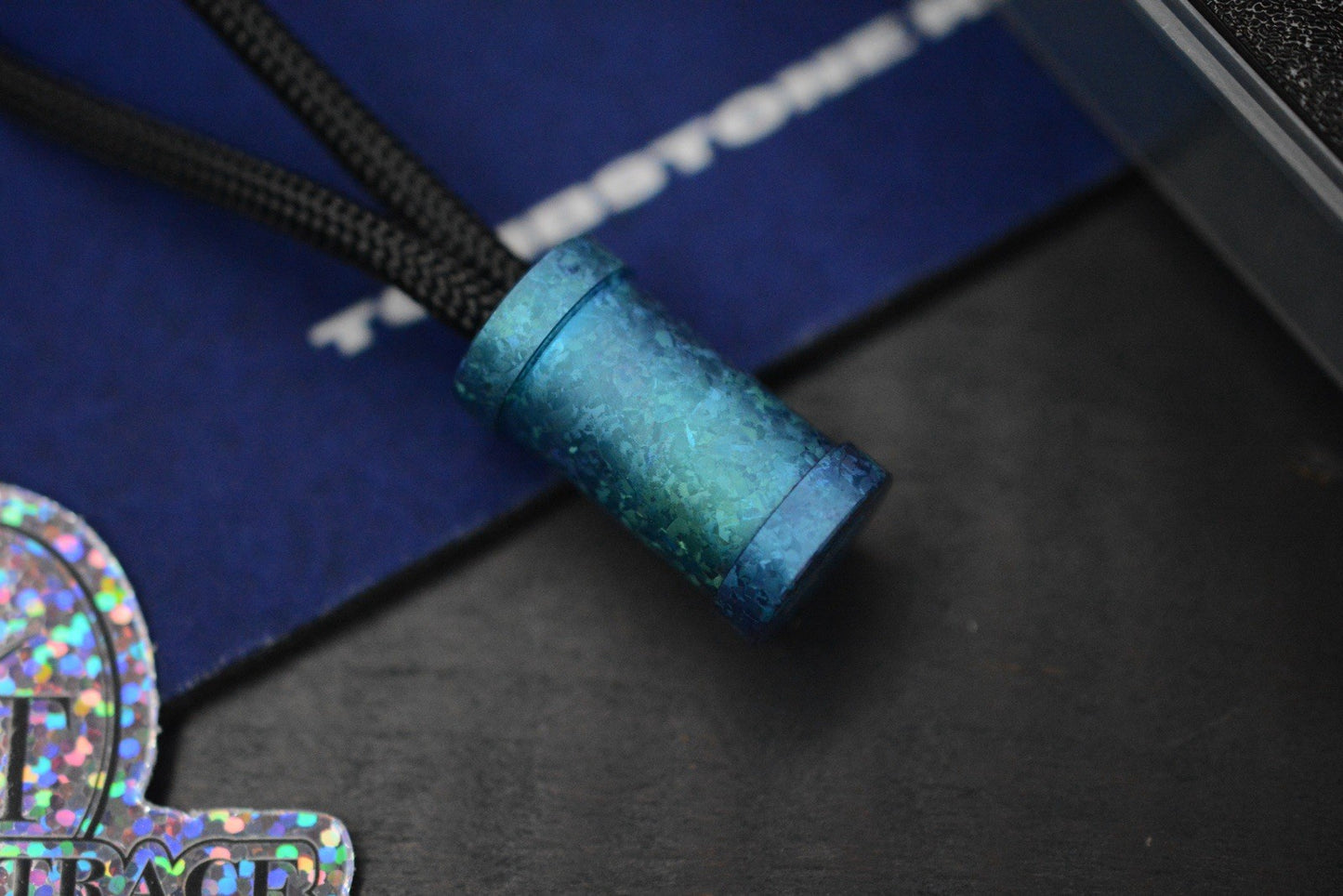 RARE++ Collin’s Trace “The End” XL Ice Blue Crystalized Ti Bead Re Playge JRW