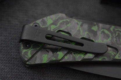 NEW G&G Hawk x Buck Knives Marksman Toxic Green Camo Carbon / Black S35VN
