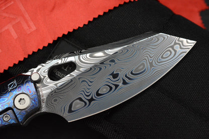 RARE Custom Knife Factory Rotten Evo 1.1 Full Dress Zircuti & Damasteel