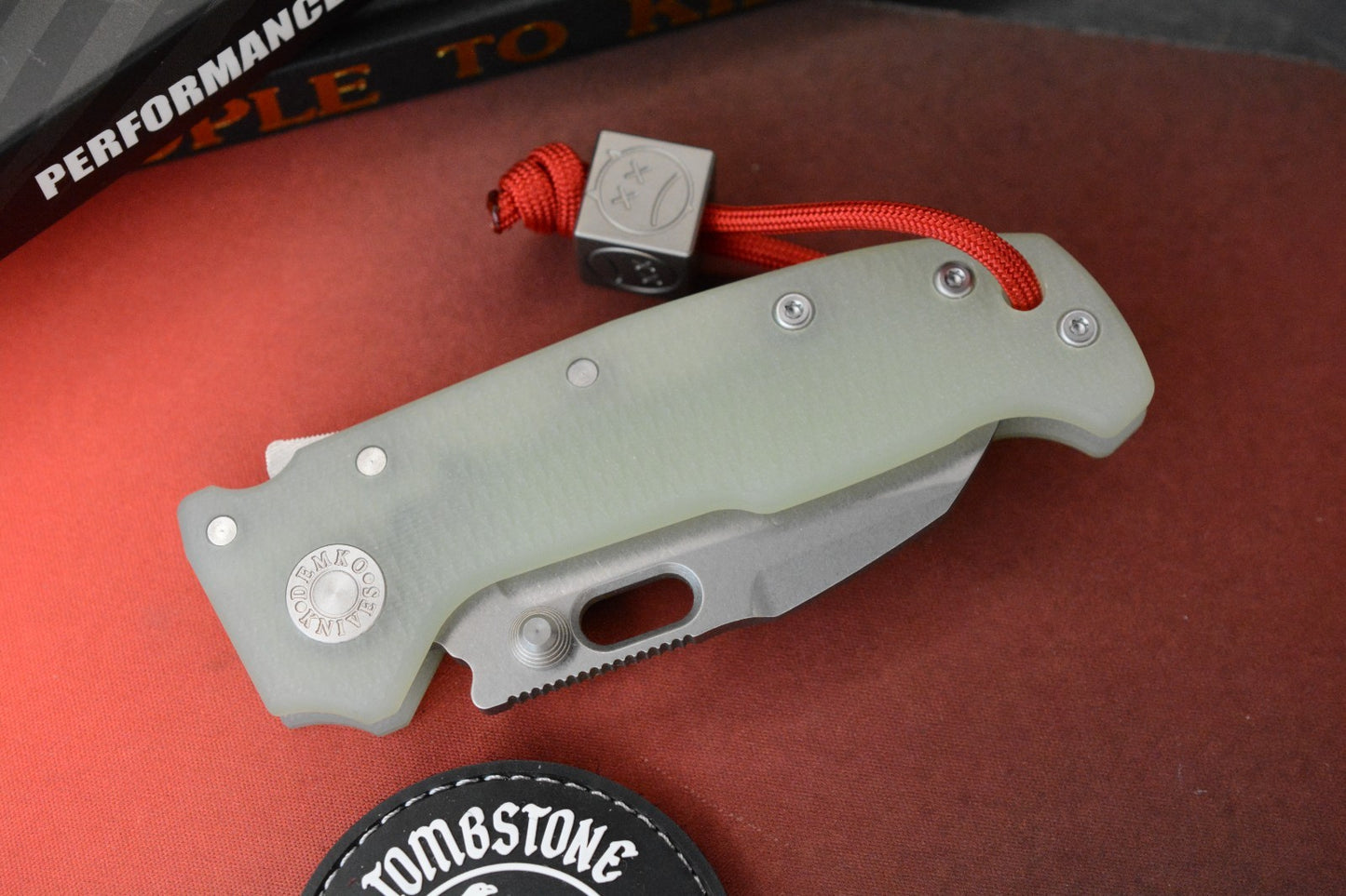 NEW Demko MGAD20 Compact Batwing - Natural G10 / Stonewash Magnacut SN 124