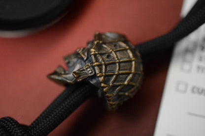 NEW Griffin Combat Dead Sergeant - Bronze Skull Bead - Hi Detail