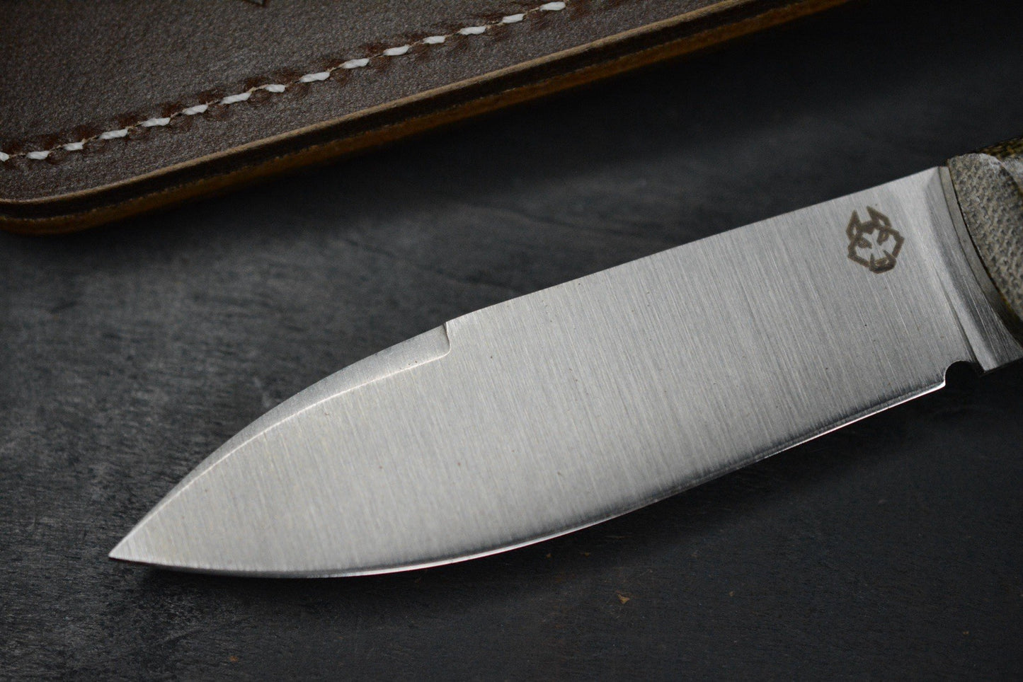 NEW Jack Wolf Vampire Hunter FB - Green Micarta/ MagnaCut w/Sheath USA MADE