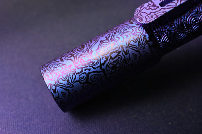 RARE Reylight x Urban EDC Pineapple Mini Flashlight - Purple Ti Seigahai Milled