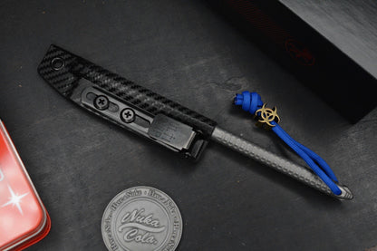 RARE Microtech TAC-P RTitanium PVD Spike w/ Fallout Coin & Bead