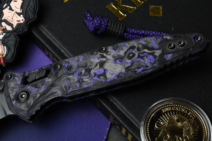 NEW Microtech x NCB EXC Socom - Purple Haze Carbon Fiber Black DLC w/Wick Pack