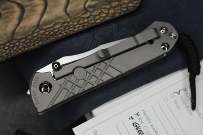 NEW Chris Reeve Umnumzaan DP Magnacut Ti Glass Blasted w/Robertson Gator Sheath