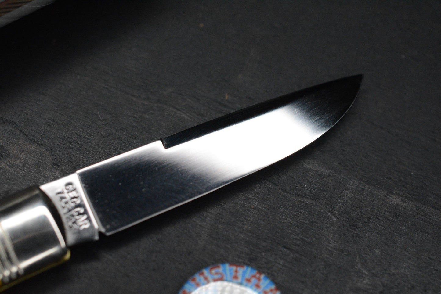 NEW Great Eastern Cutlery #745125 Northfield UNXLD Mustang Yellow Linen Micarta