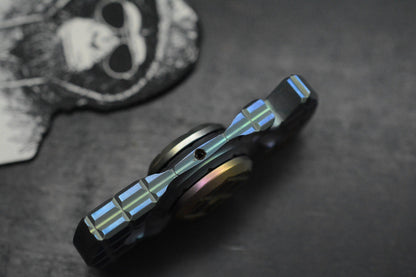 NEW Monkey Edge x Steve Ryan Orbital Frag Oil Slick Ano w/ME Patch Re Microtech