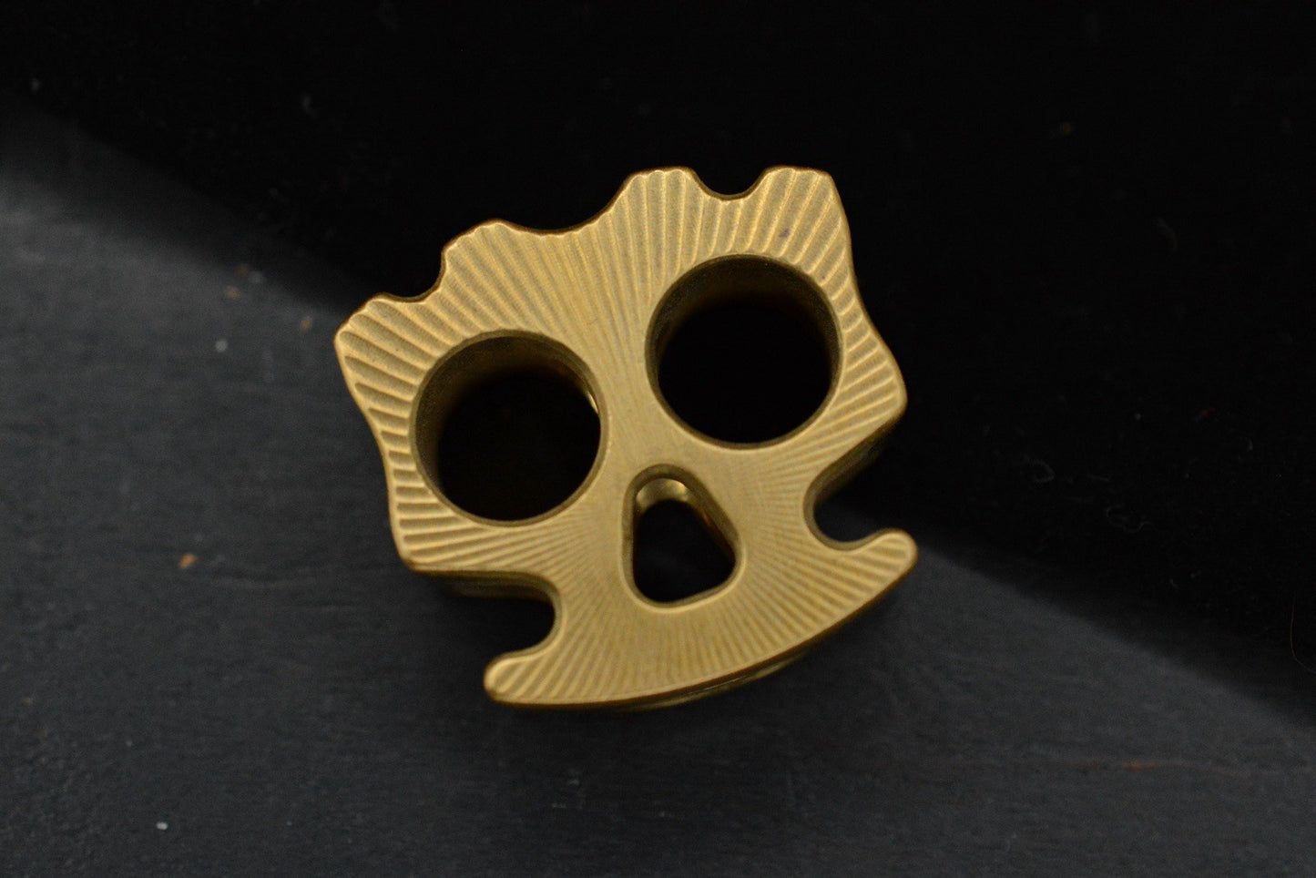 RARE ZF Designs XL Brass Halloween Bead / Sunburst Pattern Re Playge NGMCo