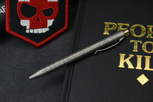NEW Triple Aught Design x Aerocrafted Retract Pen Topo Tad Edition w/Mean Skull