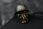 RARE++ Custom Knife Factory x Copper Head - Merzost “Eye Popper” Brass Bead