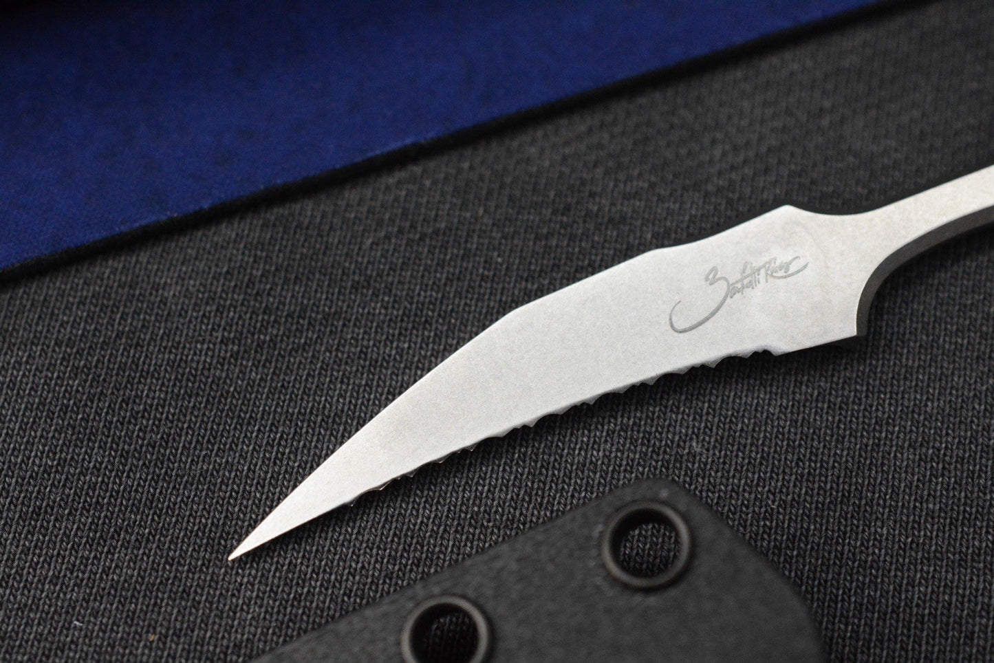 NEW Microtech x Bastinelli Bee SW Full Serr / Blue Ti HDW Marfione Selects w/COA