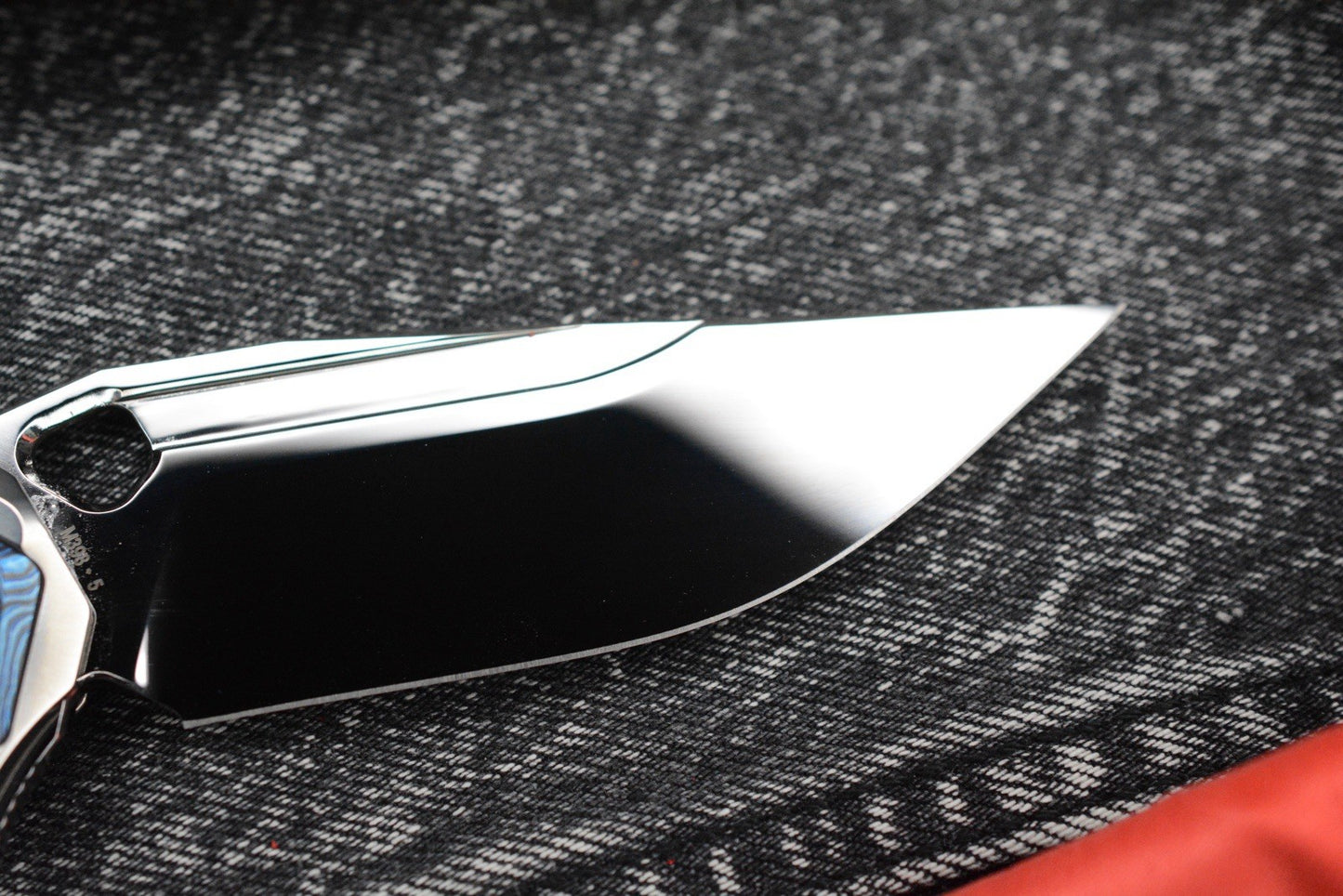 RARE Custom Knife Factory x Marfione Ratax - Polished M398 / Ti Integral SN#005