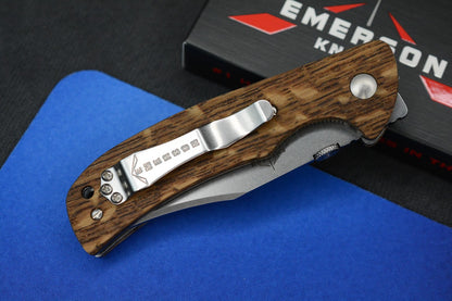 RARE Emerson Knives Liberty & Freedom - America 250 American Oak SN 47 of 50