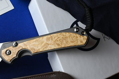 RARE Chris Reeve Large Sebenza 31 Box Elder Inlay / Magnacut Insingo w/CRK Pouch