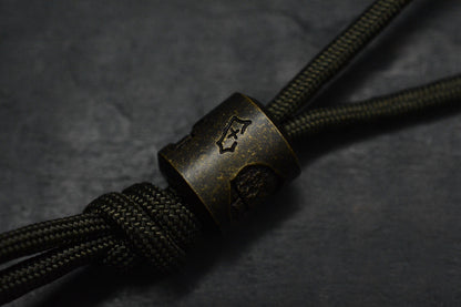 CUSTOM Cruz Design Inky EDC Brass -  Brick & Mortar Bead Re Playge Microtech