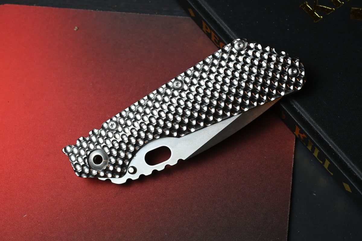 RARE Strider Knives DGG XL Magnacut Hand Ground Tanto / Full Titanium USA